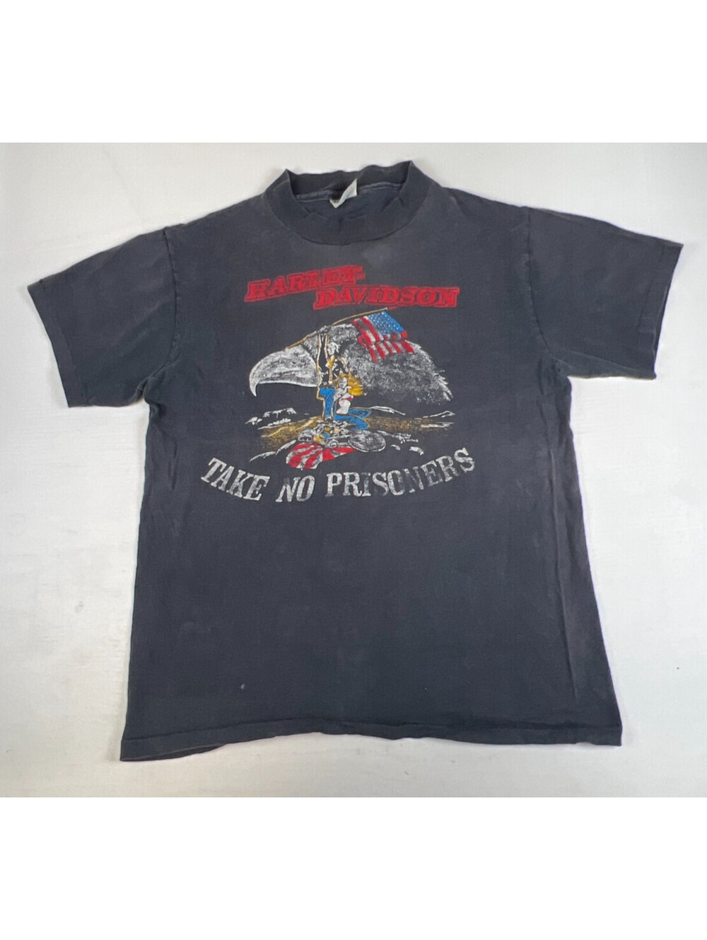 Harley-Davidson Men M T-Shirt Black Hal's Milwaukee WI Take No Prisoners Vintage